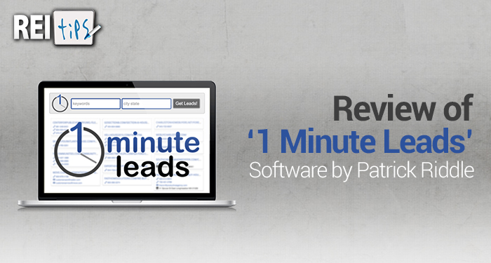 Review of ‘1 Minute Leads’ Software by Patrick Riddle